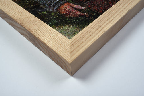Natural wood color frame